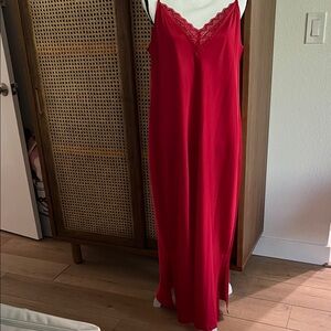 Soma Red Satin and Lace gown.